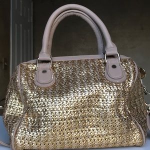 **NEW** Deux Lux Gold Leather Bag